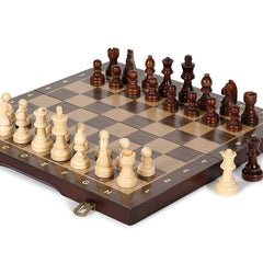 38cm Magnetic Large Chess Set Wooden Timber Oak Folding Chessboard 38cm Magnetic Large Chess Set Wooden Timber Oak Folding Chessboard