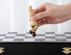 Premium 39*39*2.7cm Chess Set Wooden Timber Folding Black/White Board Rosewood Premium 39*39*2.7cm Chess Set Wooden Timber Folding Black/White Board Rosewood