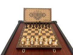 38cm Magnetic Large Chess Set Wooden Timber Oak Folding Chessboard 38cm Magnetic Large Chess Set Wooden Timber Oak Folding Chessboard - auloves