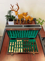 38cm Magnetic Large Chess Set Wooden Timber Oak Folding Chessboard 38cm Magnetic Large Chess Set Wooden Timber Oak Folding Chessboard - auloves