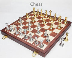 39*39*3.5cm Upscale Metal Chess Set Folding Chessboard Zinc Alloy Pieces Gold&Sliver 39*39*3.5cm Upscale Metal Chess Set Folding Chessboard Zinc Alloy Pieces Gold&Sliver - auloves