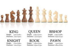 Deluxe 40*40cm Chess & Checker Set Beech Wooden Timber Folding Board Deluxe 40*40cm Chess & Checker Set Beech Wooden Timber Folding Board - auloves