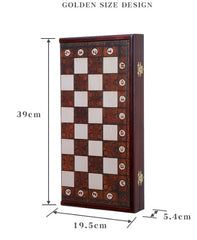 Premium 39*39*2.7cm Chess Set Wooden Timber Folding Oak Board Rosewood Premium 39*39*2.7cm Chess Set Wooden Timber Folding Oak Board Rosewood