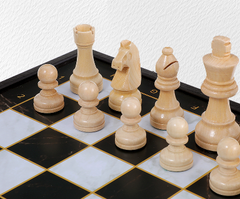 Premium 39*39*2.7cm Chess Set Wooden Timber Folding Black/White Board Rosewood Premium 39*39*2.7cm Chess Set Wooden Timber Folding Black/White Board Rosewood