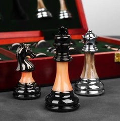 Chess Set 45cm Rosewood Folding Board + Zinc Alloy & Acrylic Pieces Chess Set 45cm Rosewood Folding Board + Zinc Alloy & Acrylic Pieces - auloves