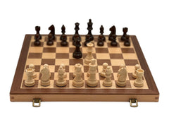 Deluxe 40*40cm Chess & Checker Set Beech Wooden Timber Folding Board Deluxe 40*40cm Chess & Checker Set Beech Wooden Timber Folding Board - auloves
