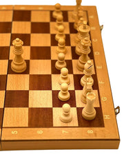 Premium 40cm Magnetic Large Chess Set Wooden Timber Oak Folding Board Beech Premium 40cm Magnetic Large Chess Set Wooden Timber Oak Folding Board Beech - auloves