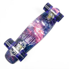 22'' 56cm Dreamy Galaxy New Beginners Cruiser Skateboard Complete Sets Dreamy Galaxy New Beginners Cruiser Skateboard