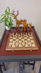 40*40*5cm Magnetic Large Wooden Timber Oak Chess Set 40*40*5cm Magnetic Large Wooden Timber Oak Chess Set