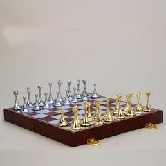 30*30*3.3cm Magnetic Metal Chess Set Folding Leather Board 30*30*3.3cm Magnetic Metal Chess Set Folding Leather Board - auloves
