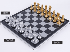 36*36*2cm Magnetic Large Chess Set Gold-Sliver Pieces AU STOCK 36*36*2cm Magnetic Large Chess Set Gold-Sliver Pieces AU STOCK - auloves