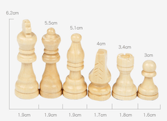 40*40*5cm Magnetic Large Wooden Timber Oak Chess Set 40*40*5cm Magnetic Large Wooden Timber Oak Chess Set - auloves