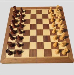 40*40*5cm Magnetic Large Wooden Timber Oak Chess Set 40*40*5cm Magnetic Large Wooden Timber Oak Chess Set - auloves