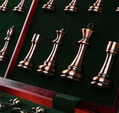 52*52*3.9cm Upscale Metal Chess Set Super Large Folding Board Zinc Alloy Tinted&Purple Bronze 52*52*3.9cm Upscale Metal Chess Set Super Large Folding Board Zinc Alloy Tinted&Purple Bronze - auloves