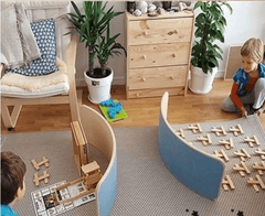 Balance Board Large with Colourful Felt Kids Children Balance Board Large with Colourful Felt Kids Children - auloves