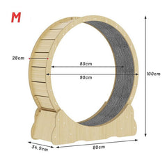 Cat Exercise Wheel Toy Furniture Running Treadmill Exerciser Scratcher Board Cat Exercise Wheel Toy Furniture Running Treadmill Exerciser Scratcher Board - auloves