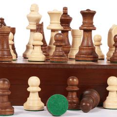 Deluxe 47*47*2.6cm Large Chess Set Sapele Wooden Timber Oak Folding Chessboard Deluxe 47*47*2.6cm Large Chess Set Walnut Wooden Timber Oak Folding Chessboard - auloves