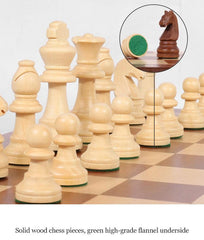 Deluxe 47*47*2.6cm Large Chess Set Sapele Wooden Timber Oak Folding Chessboard Deluxe 47*47*2.6cm Large Chess Set Walnut Wooden Timber Oak Folding Chessboard - auloves