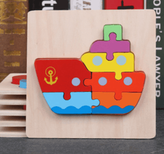 Super Thick Wooden 3D Colorful Jigsaw Puzzle Educational Toy For Kid Animals 2Y+ Super Thick Wooden 3D Colorful Jigsaw Puzzle Educational Toy For Kid Animals 2Y+ - auloves