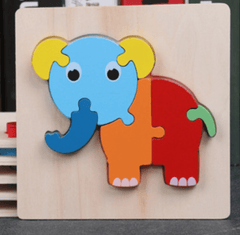 Super Thick Wooden 3D Colorful Jigsaw Puzzle Educational Toy For Kid Animals 2Y+ Super Thick Wooden 3D Colorful Jigsaw Puzzle Educational Toy For Kid Animals 2Y+ - auloves