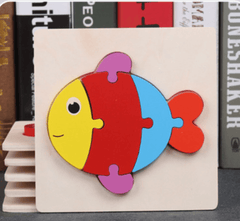Super Thick Wooden 3D Colorful Jigsaw Puzzle Educational Toy For Kid Animals 2Y+ Super Thick Wooden 3D Colorful Jigsaw Puzzle Educational Toy For Kid Animals 2Y+ - auloves