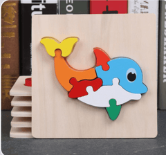 Super Thick Wooden 3D Colorful Jigsaw Puzzle Educational Toy For Kid Animals 2Y+ Super Thick Wooden 3D Colorful Jigsaw Puzzle Educational Toy For Kid Animals 2Y+ - auloves