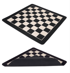 Tournament Chess Set 52x52cm Plastic Pieces with Iron Weighted Leather Chessboard (BW) Tournament Chess Set 52x52cm Plastic Pieces with Iron Weighted Leather Chessboard (BW) - auloves
