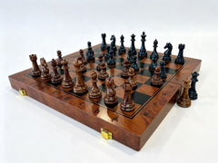 40cm Piano Finish Chess Set Foldable Board Magnetic Gift