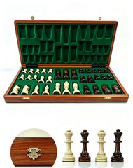 Deluxe 52cm Large Chess Set Sapele Wooden Timber Oak Folding Chessboard