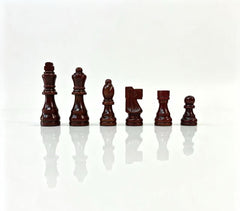 Premium 39cm Magnetic Large Chess Set Wooden Timber Oak Folding Board Sapele