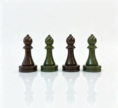 39*39*3.5cm Upscale Metal Chess Set Large Folding Board Zinc Alloy Tinted&Purple Bronze