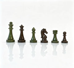 39*39*3.5cm Upscale Metal Chess Set Large Folding Board Zinc Alloy Tinted&Purple Bronze