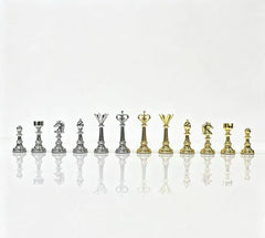 Luxury 40*40*8cm Metal Chess Set with  Drawer Design