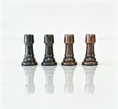 32cm Pure Metal Chess Piece & Drawer Design Timber  Wooden Board