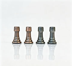 30cm Pure Metal Chess Piece & Timber Wooden Folding Board