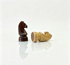 Deluxe Sapele 40*40cm Magnetic Chess Set Wooden Timber Drawer Design
