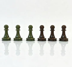 39*39*3.5cm Upscale Metal Chess Set Large Folding Board Zinc Alloy Tinted&Purple Bronze