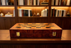 40cm Piano Finish Chess Set Foldable Board Magnetic Gift