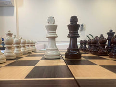 30*30*2.5cm Magnetic Chess Set Wooden Timber Oak Folding Chessboard AU STOCK