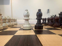 30*30*2.5cm Magnetic Chess Set Wooden Timber Oak Folding Chessboard AU STOCK