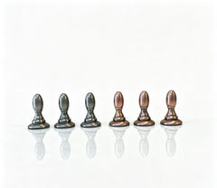 32cm Pure Metal Chess Piece & Drawer Design Timber  Wooden Board
