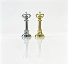 Luxury 40*40*8cm Metal Chess Set with  Drawer Design