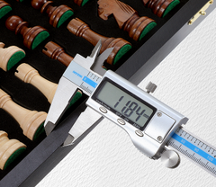 Premium 39*39*2.7cm Chess Set Wooden Timber Folding Black/White Board Rosewood