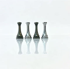 35.5cm Chess Set Wooden Timber Board Drawer Design Metal Pieces