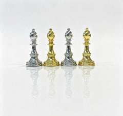 Luxury 40*40*8cm Metal Chess Set with  Drawer Design