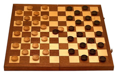 38*38cm Wooden Timber Checkers Set - auloves