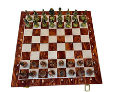 Ancient Egyptian Pharaoh Chess Set Foldable Collector Style Board 39cm