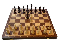 Deluxe 52cm Large Chess Set Sapele Wooden Timber Oak Folding Chessboard