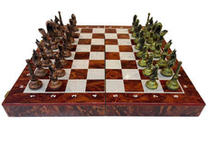 Ancient Egyptian Pharaoh Chess Set Foldable Collector Style Board 39cm