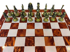 Ancient Egyptian Pharaoh Chess Set Foldable Collector Style Board 39cm